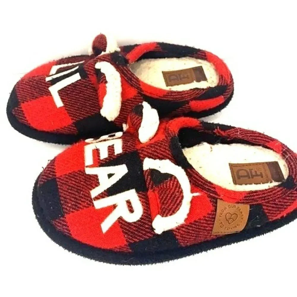 DF by Dearfoams Lil Bear Unisex Slippers 👧